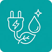 Energy-saving operation and water-saving design
